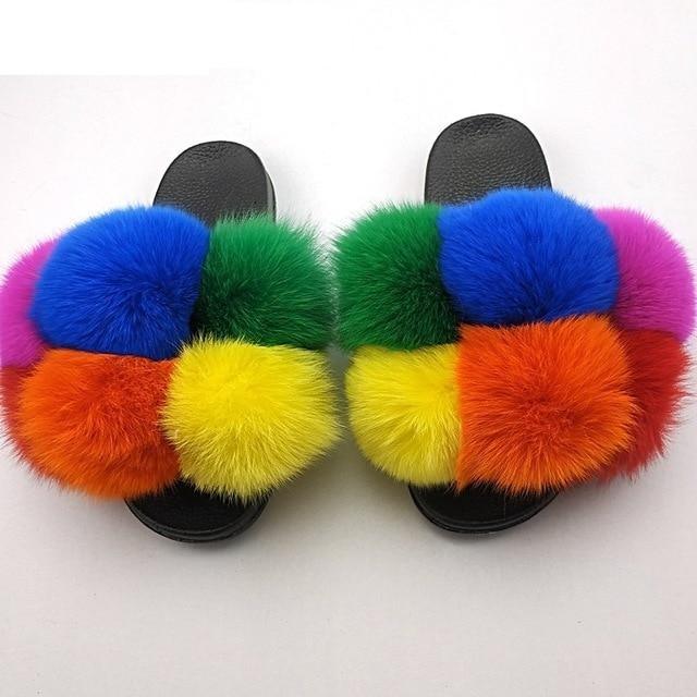 Chaussons en fausse fourrure pour femmes - Confortables et élégants