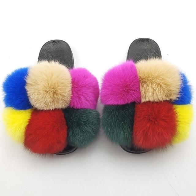 Chaussons en fausse fourrure pour femmes - Confortables et élégants