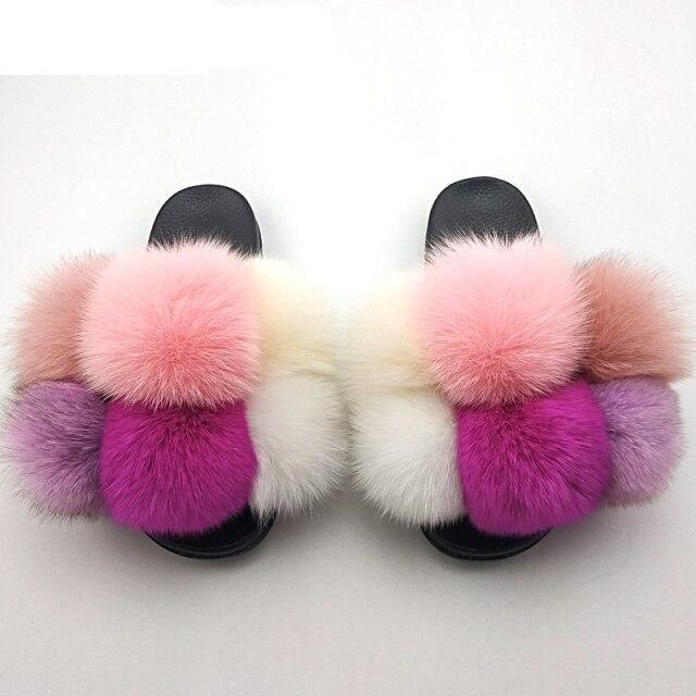Chaussons en fausse fourrure pour femmes - Confortables et élégants