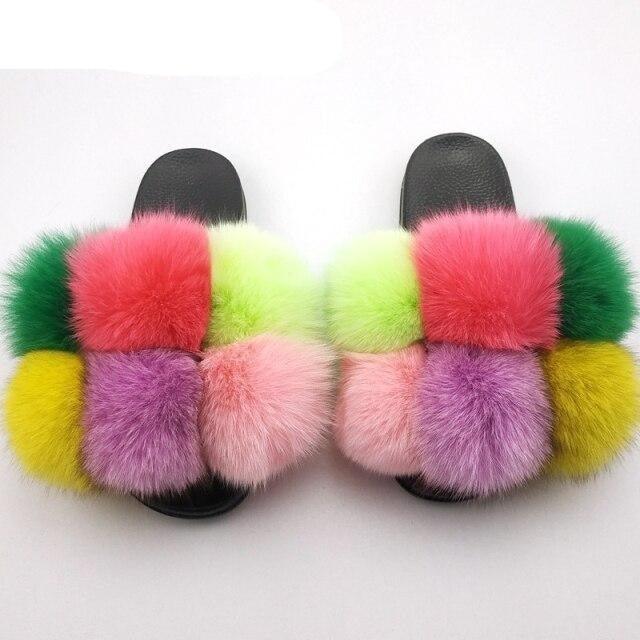 Chaussons en fausse fourrure pour femmes - Confortables et élégants