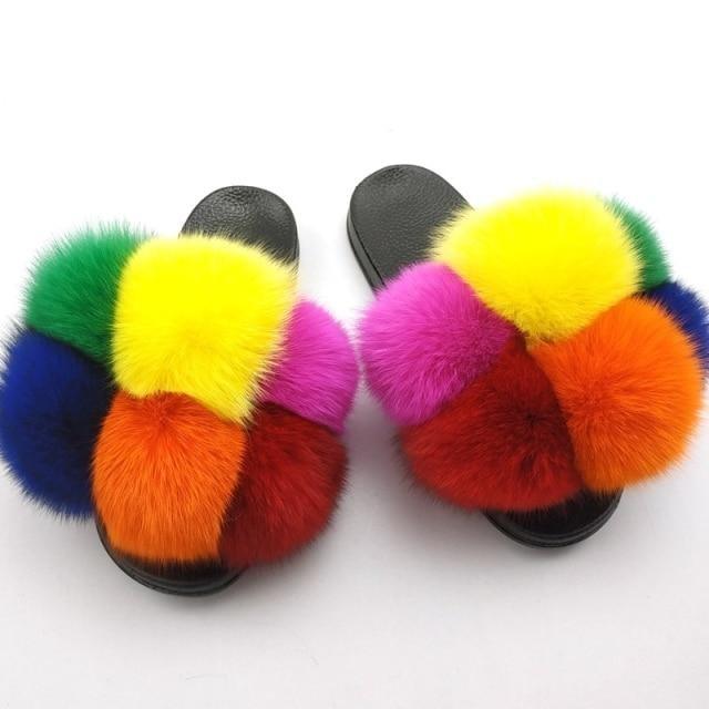 Chaussons en fausse fourrure pour femmes - Confortables et élégants