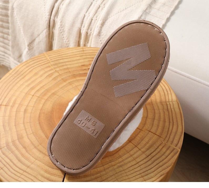 Zapatillas de piel sintética acogedoras para mujeres, ideales para uso en interiores y exteriores