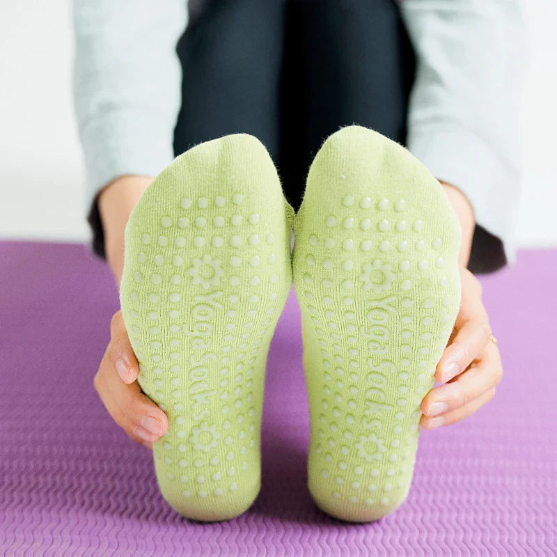 Chaussettes de Pilates Anti-Dérapantes Premium pour Femmes