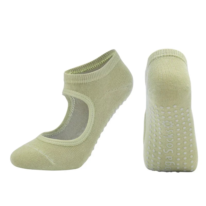 Chaussettes de Pilates Anti-Dérapantes Premium pour Femmes
