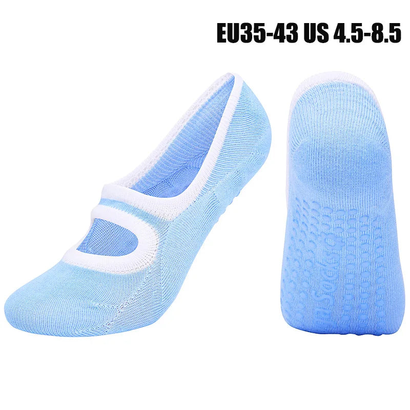 Chaussettes de Pilates Anti-Dérapantes Premium pour Femmes