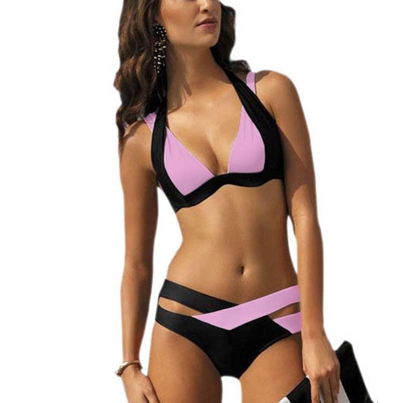 Elegant High Waist Bikini Set for Women