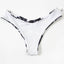 Conjunto de Bikini Negro con Estampado y Cierre de Cordón para Mujeres