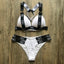 Conjunto de Bikini de Lujo en Negro y Blanco para Mujeres