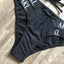 Conjunto de Bikini de Lujo en Negro y Blanco para Mujeres