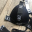 Conjunto de Bikini de Lujo en Negro y Blanco para Mujeres