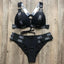 Conjunto de Bikini de Lujo en Negro y Blanco para Mujeres