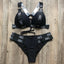 Conjunto de Bikini de Lujo en Negro y Blanco para Mujeres