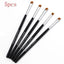 Set de Pinceles de Maquillaje Profesional de 5 Piezas para una Aplicación Impecable