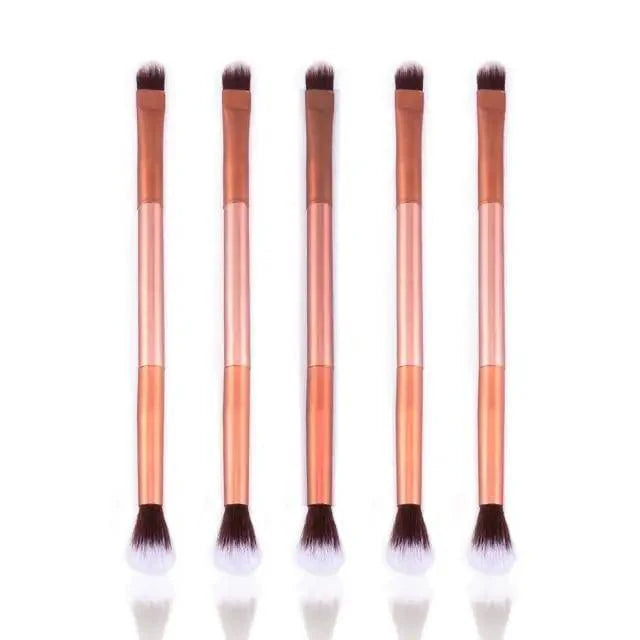 Set de Pinceles de Maquillaje Profesional de 5 Piezas para una Aplicación Impecable