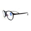 Gafas de leopardo negro redondas y elegantes para el cuidado de la vista