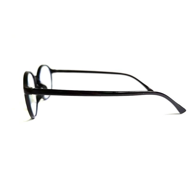 Gafas de leopardo negro redondas y elegantes para el cuidado de la vista