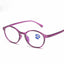 Gafas de leopardo negro redondas y elegantes para el cuidado de la vista