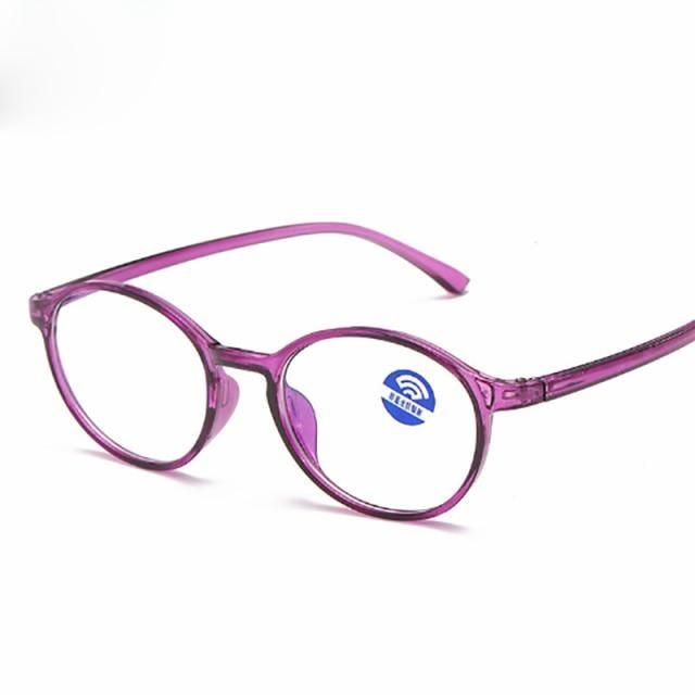 Gafas de leopardo negro redondas y elegantes para el cuidado de la vista