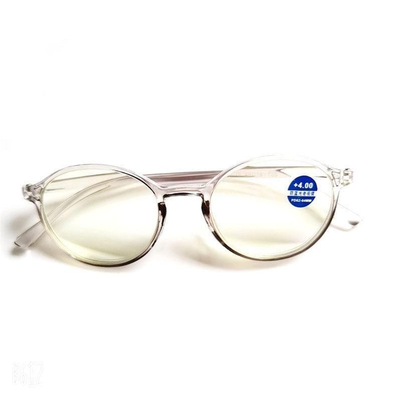 Gafas de leopardo negro redondas y elegantes para el cuidado de la vista