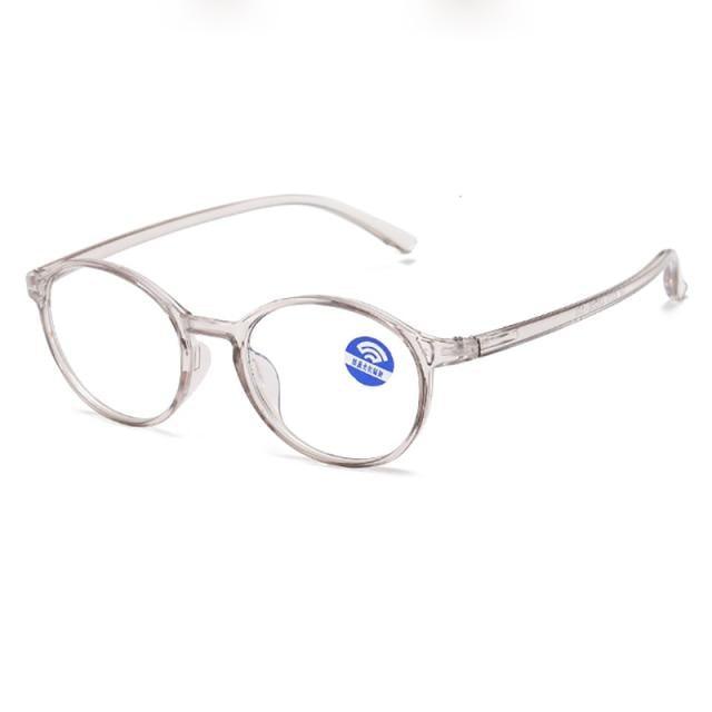 Gafas de leopardo negro redondas y elegantes para el cuidado de la vista