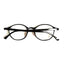 Gafas de leopardo negro redondas y elegantes para el cuidado de la vista