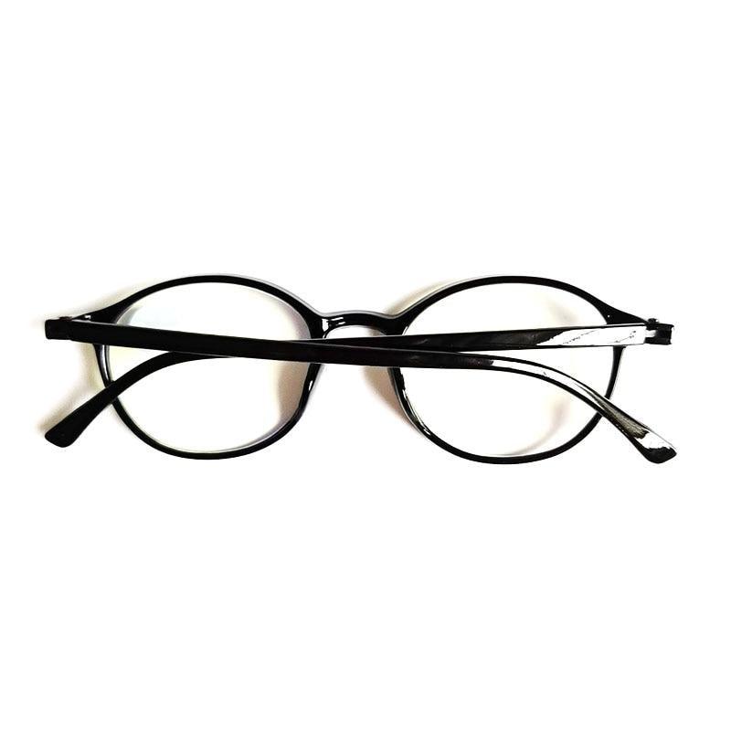 Gafas de leopardo negro redondas y elegantes para el cuidado de la vista
