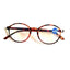 Gafas de leopardo negro redondas y elegantes para el cuidado de la vista