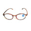 Gafas de leopardo negro redondas y elegantes para el cuidado de la vista
