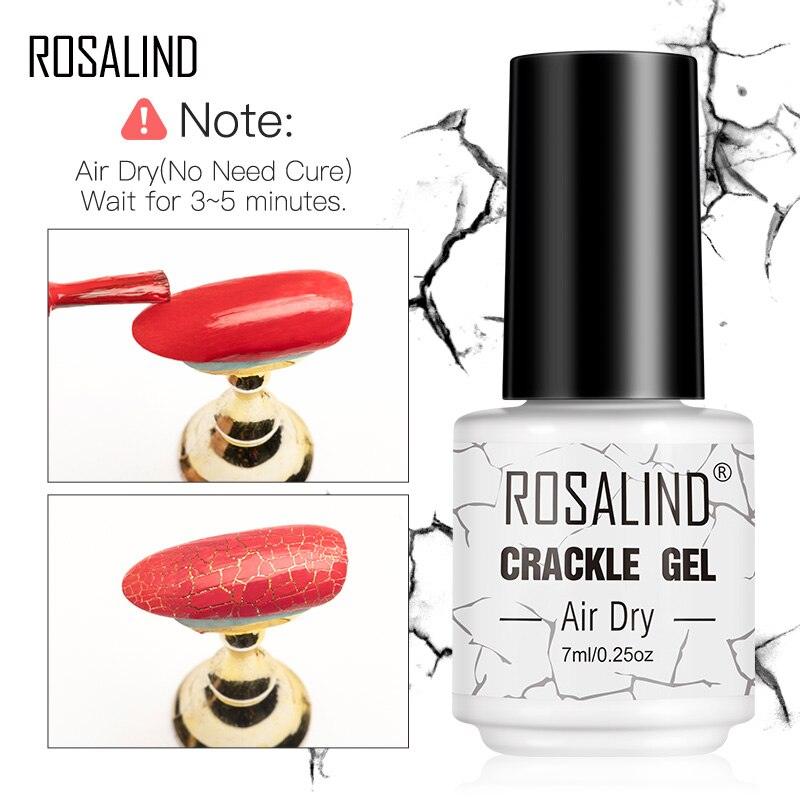Esmalte de Uñas UV Gel de Secado Rápido Premium - Diseño Agrietado Multicolor
