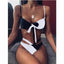 Ensemble de bikini taille haute pour femmes - Maillots de bain modernes
