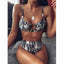 Ensemble de bikini taille haute pour femmes - Maillots de bain modernes