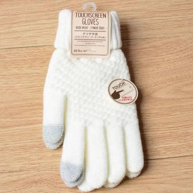 Gants en Laine Tricotés Premium avec Écran Tactile pour l'Hiver