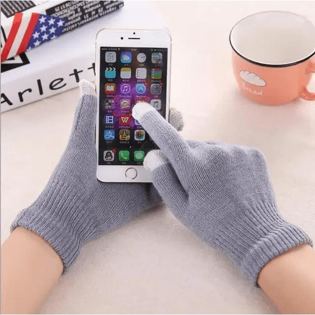 Gants en Laine Tricotés Premium avec Écran Tactile pour l'Hiver