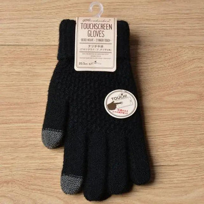 Premium Wool Knitted Touch Screen Gloves for Winter