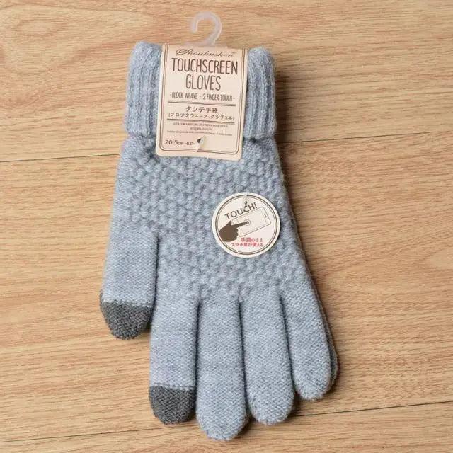 Gants en Laine Tricotés Premium avec Écran Tactile pour l'Hiver
