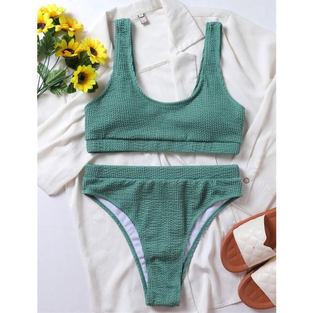 Elegant One-Shoulder Bikini Set for Women