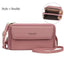 Elegant PU Leather Double Layer Crossbody Handbag