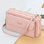 Elegant PU Leather Double Layer Crossbody Handbag