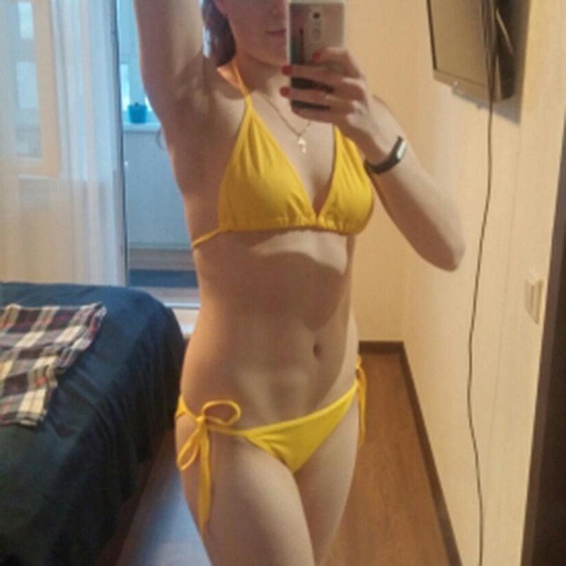 Elegant Women's Push Up Bandage Bikini Set