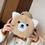 Women's Bag Autumn/Winter New Cute Doll Women's Shoulder Bag Fashionable and Stylish Crossbody Plush Small Round Bag Student Bag - Korvel