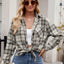 Women's casual fashion spicy girl loose checkered shirt for women - Korvel