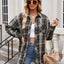 Women's casual fashion spicy girl loose checkered shirt for women - Korvel