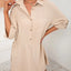 Women's casual loose mid length shirt dress - Korvel