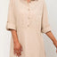 Women's casual loose mid length shirt dress - Korvel