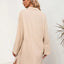 Women's casual loose mid length shirt dress - Korvel