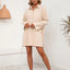 Women's casual loose mid length shirt dress - Korvel
