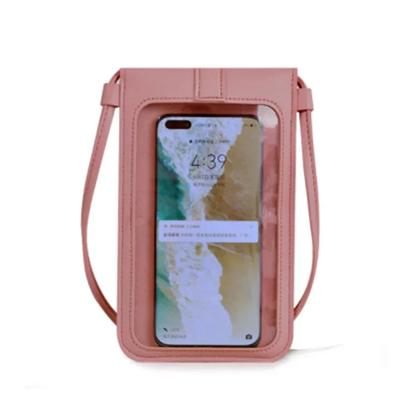 Vintage-Inspired Women's Crossbody Bag with Touchscreen Wallet