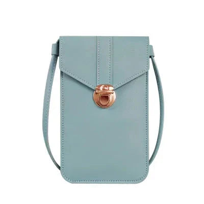 Vintage-Inspired Women's Crossbody Bag with Touchscreen Wallet