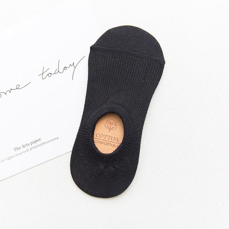 Calcetines de mujer de algodón premium sin costura y antideslizantes