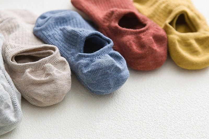 Calcetines de mujer de algodón premium sin costura y antideslizantes